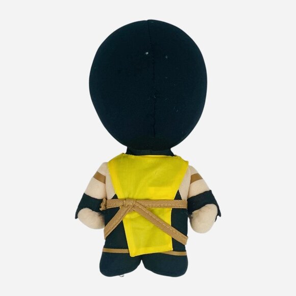 2015 Mortal Kombat X Mezco Toyz Warner Brothers 8" Scorpion Plush Soft Toy Doll - Picture 2 of 12